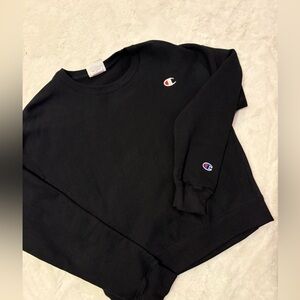 Champion Black Crewneck Sweatshirt